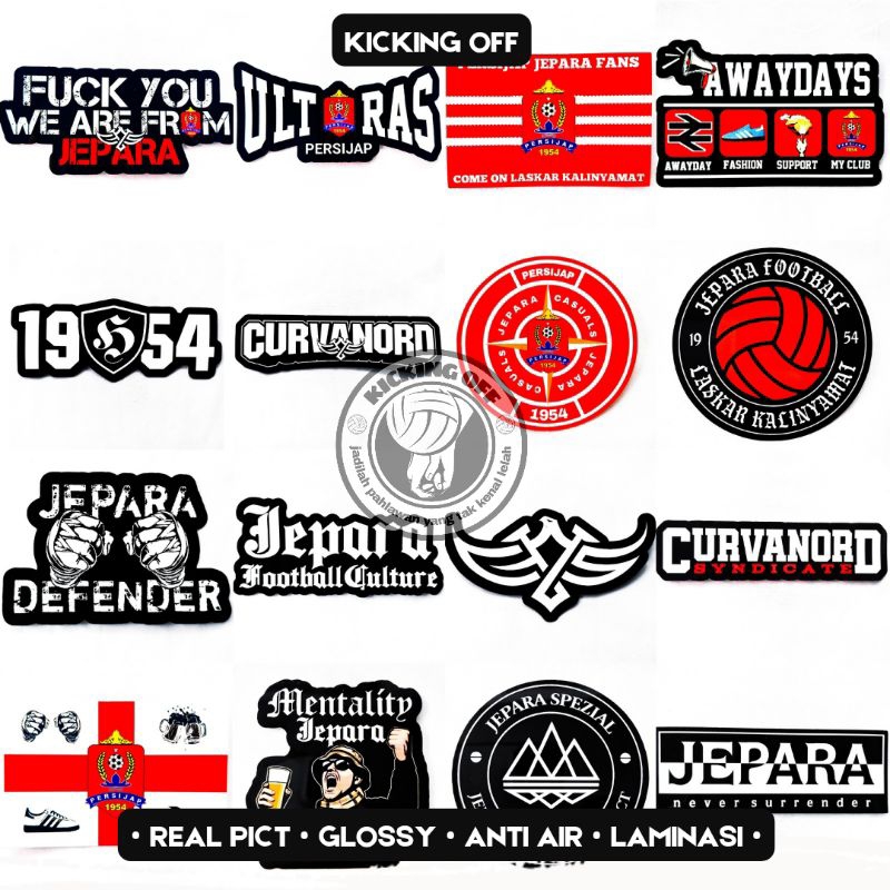

Stiker Persijap Jepara Laskar Kalinyamat Jetman Curvanord Syndicate 1954 Anti Air