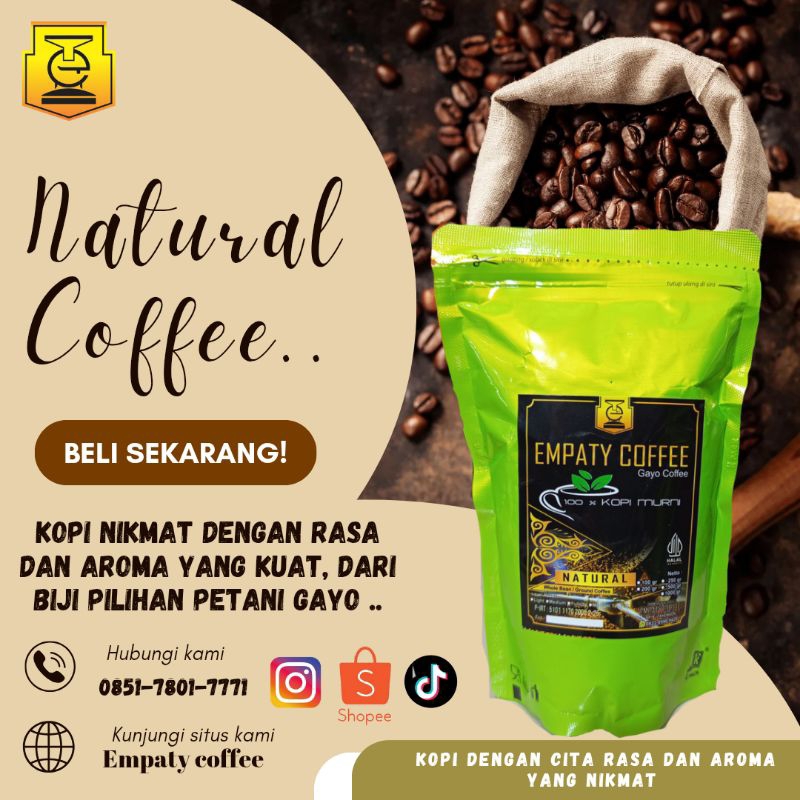 

KOPI GAYO ARABICA NATURAL COFFEE || 200 gr.