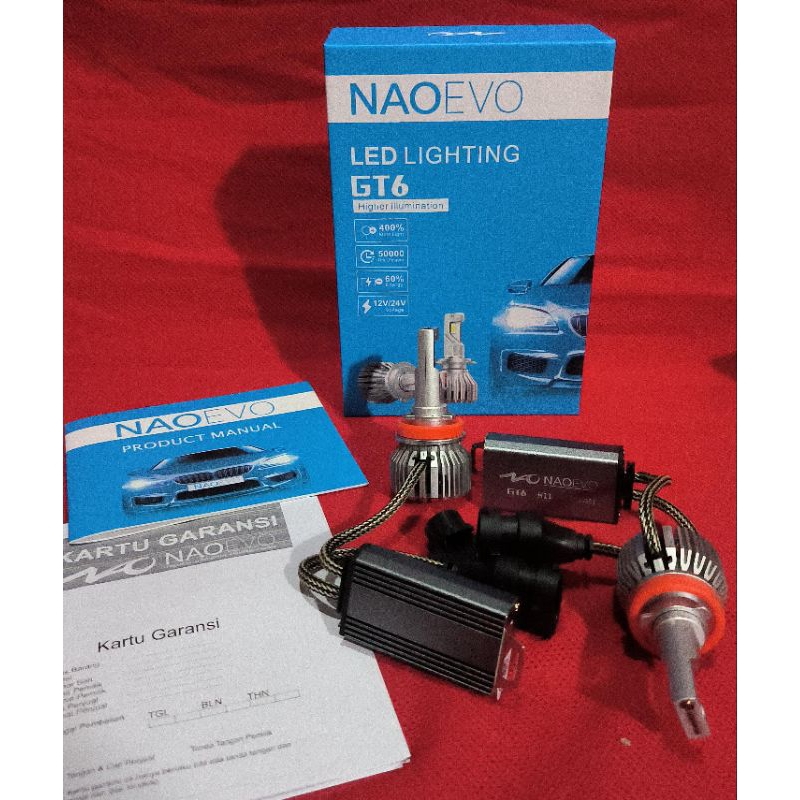 Lampu LED H11 Nao Evo GT 6 Higher illumination