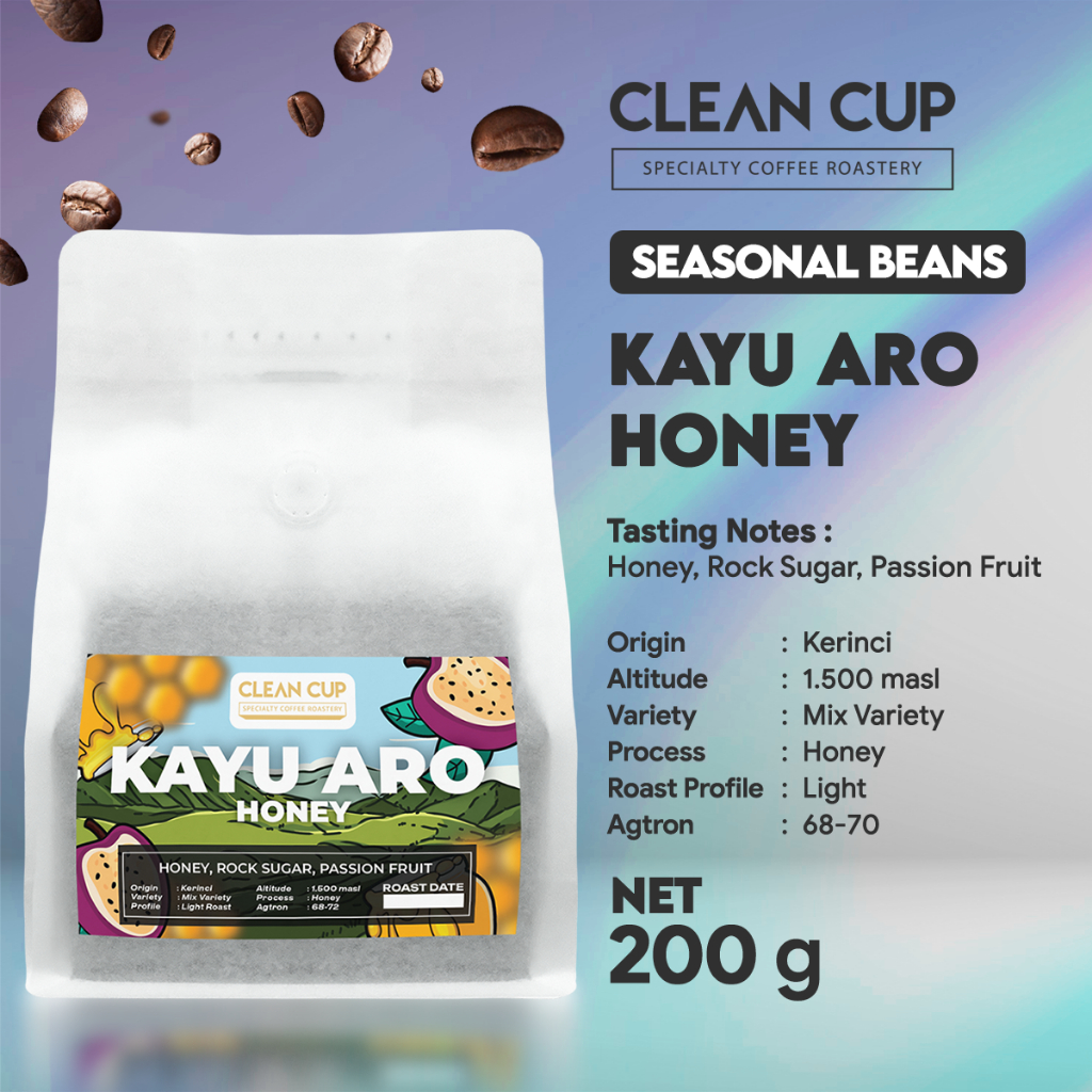 

Kopi Clean Cup Kayu Aro Honey Whole Bean