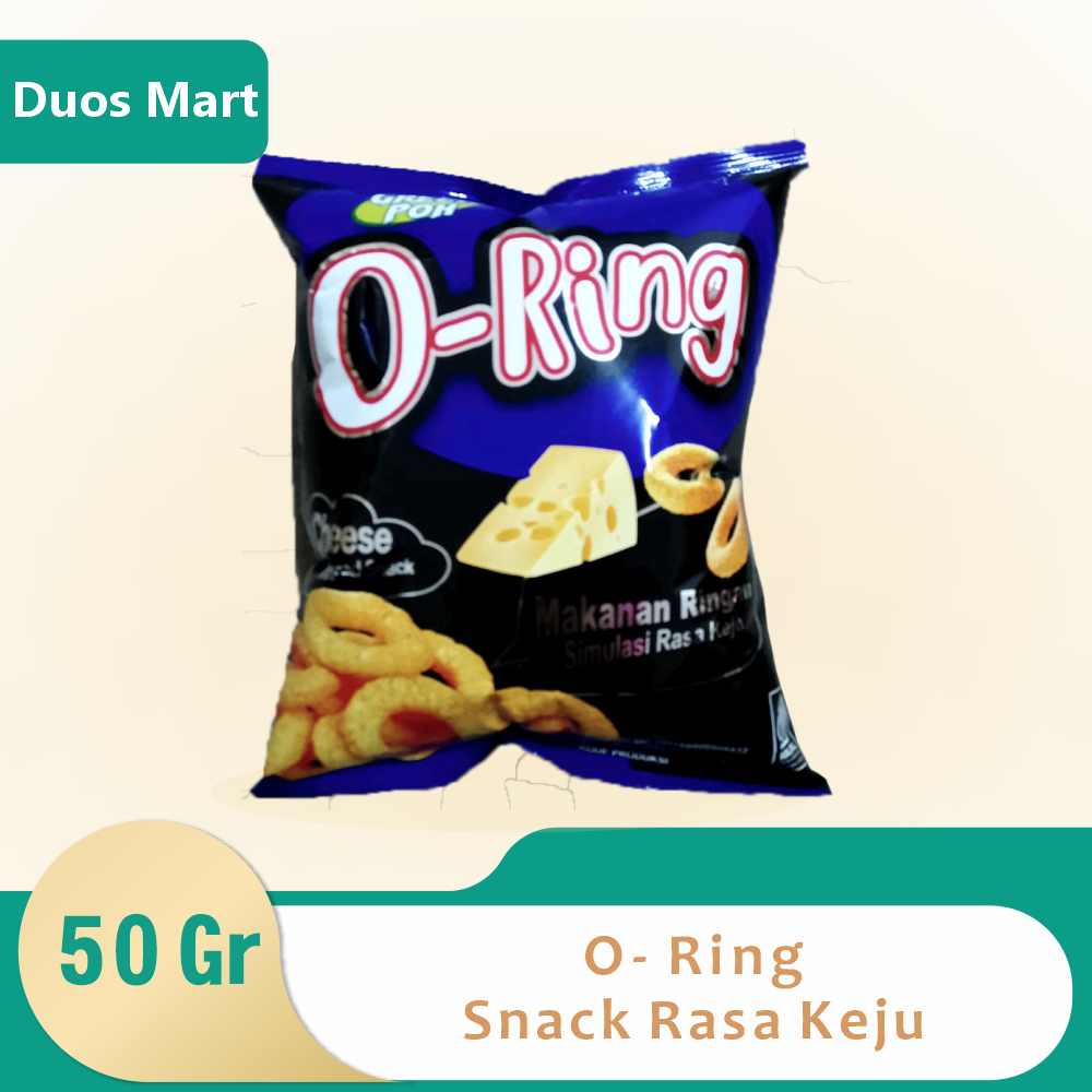 

O-Ring Makanan Ringan Snack Rasa Keju 50 G