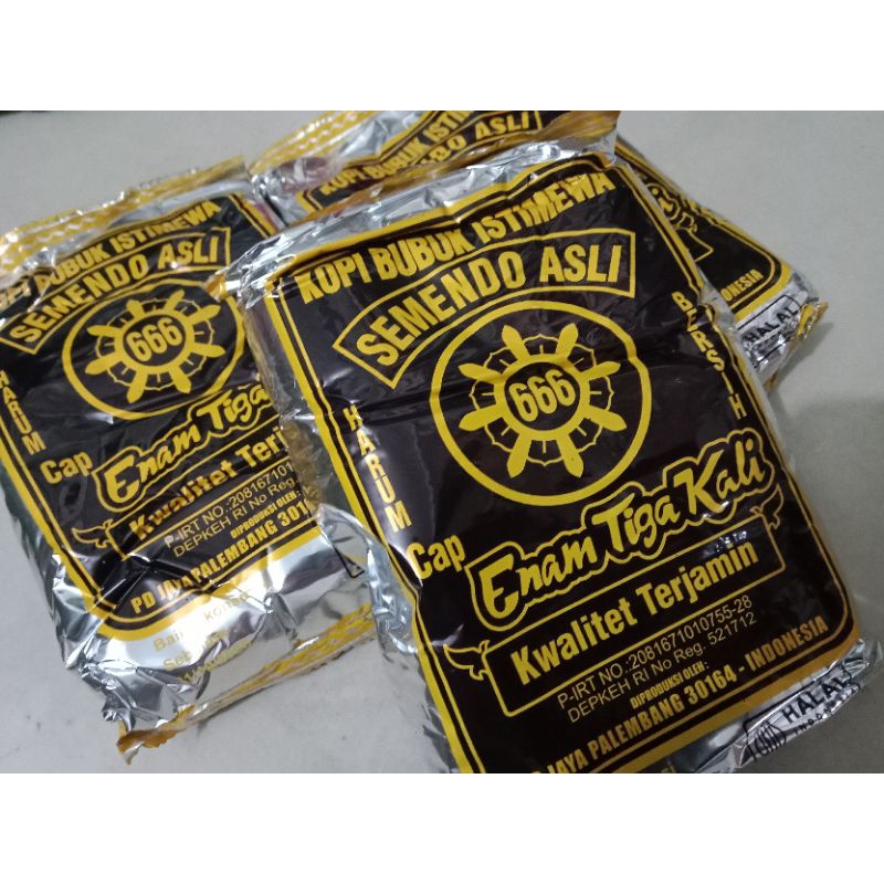 

Kopi Semendo Asli Cap 666 190 Gram Palembang