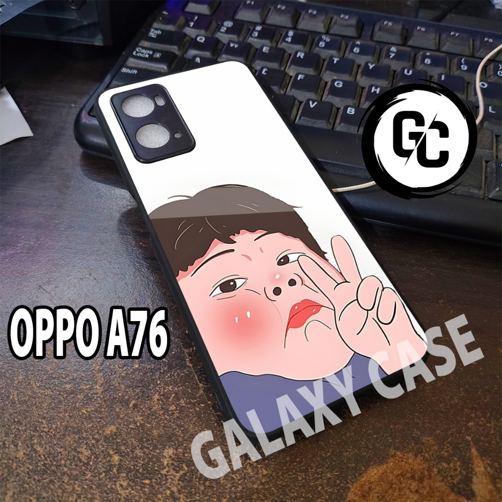 case OPPO A76/GC20/Motif LUCU/softcase glossy OPPO A76 A36/Casing OPPO A76/Case glitter/kesing