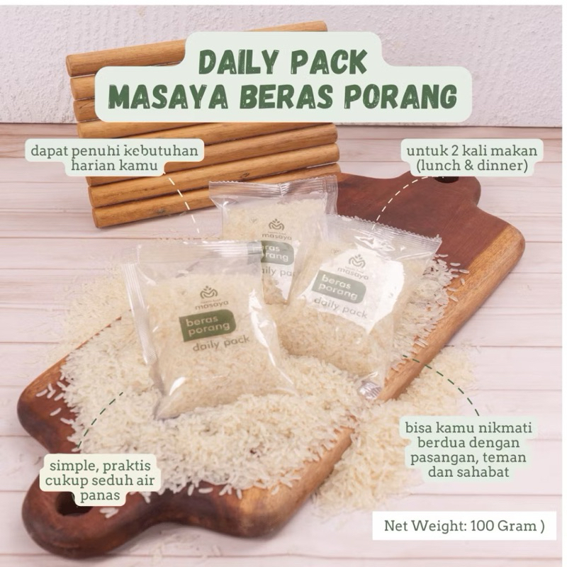 

MASAYA BERAS PORANG Daily Pack 100gr