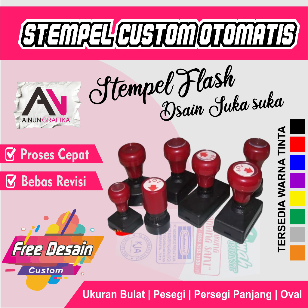 

STEMPEL OTOMATIS, STEMPEL FLASH, STEMPEL OTOMATIS FLASH CUSTOM