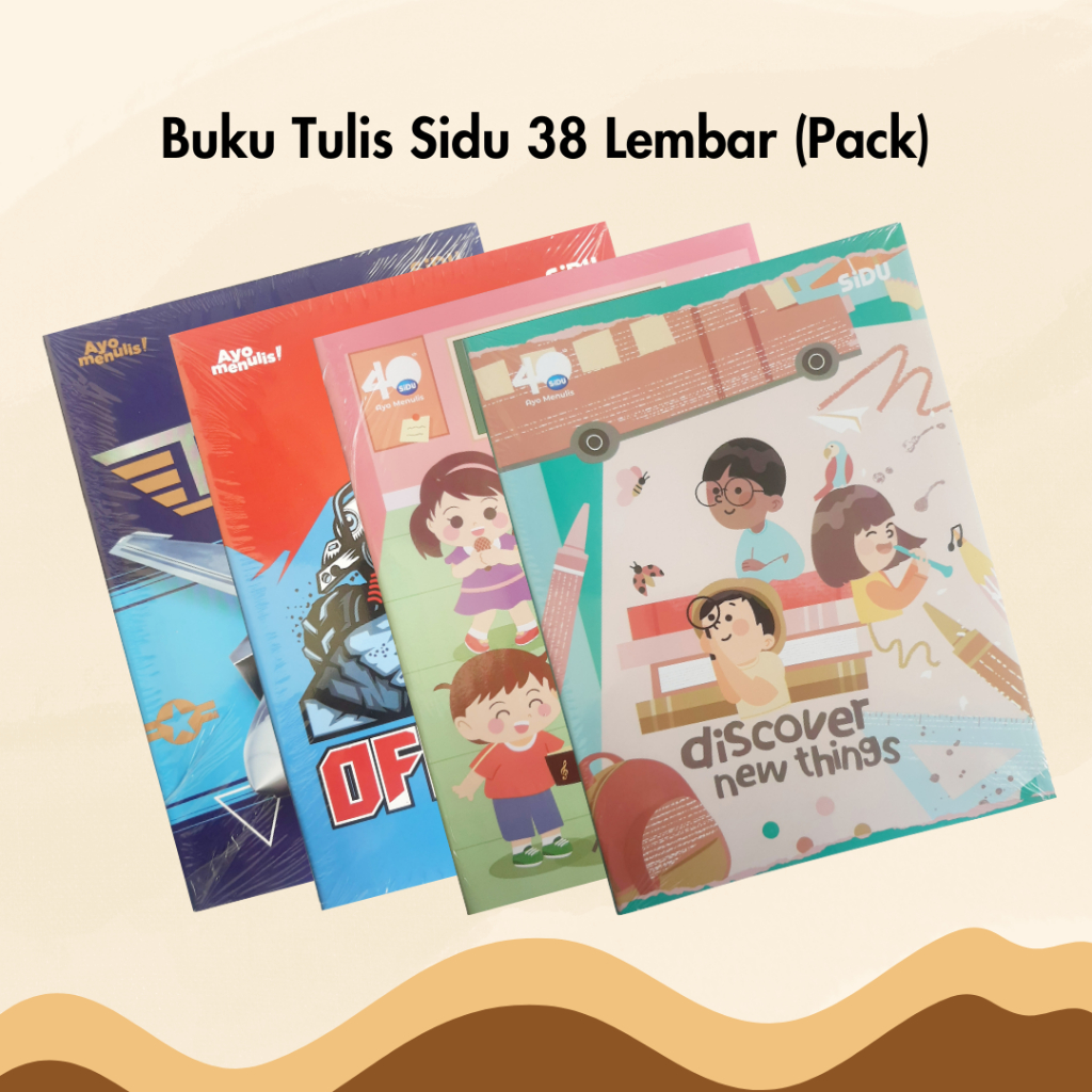 

Buku Tulis Sidu Sinar Dunia Isi 38 Lembar 1 Pack 10 Buku Cowok Cewek