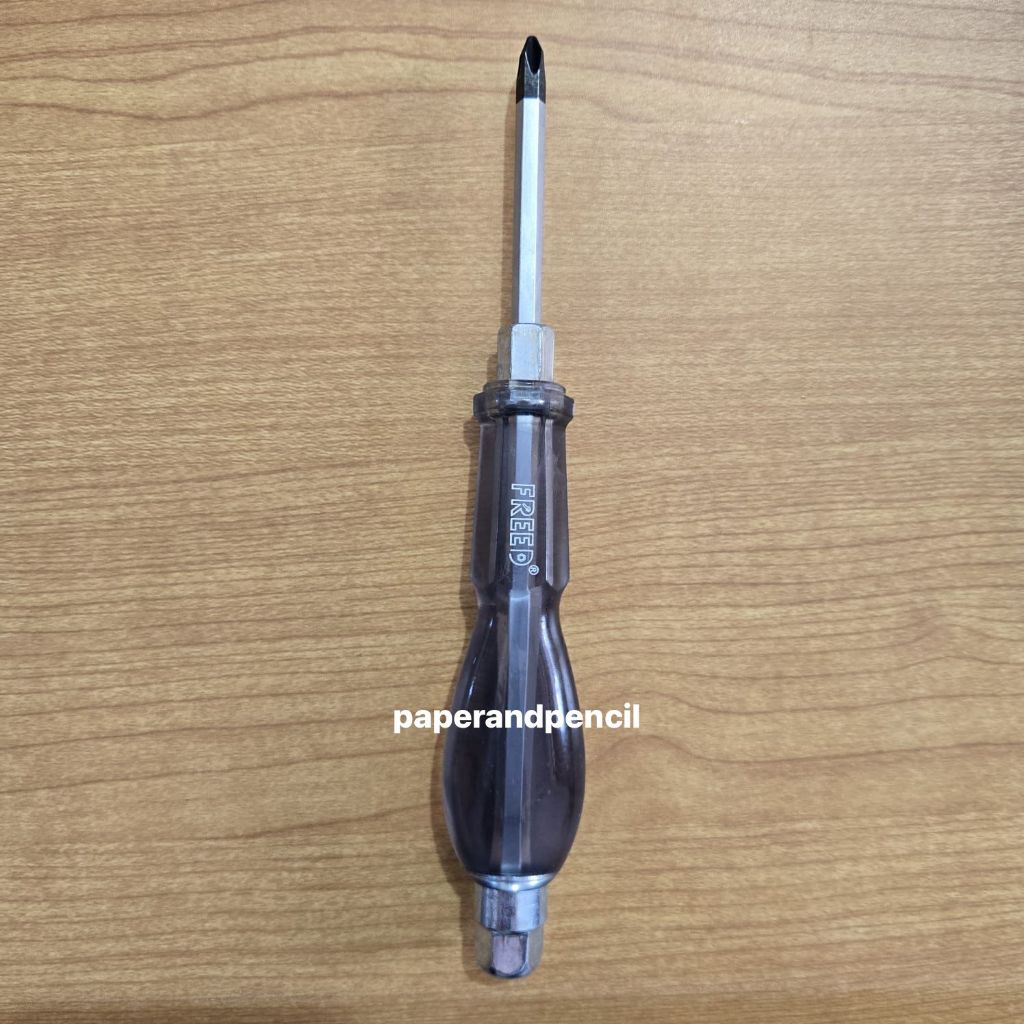 Obeng Ketok Plus Transparan 4” Freed / Obeng Getok + Freed 4” Inch