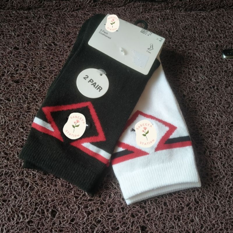 Kaos Kaki J0R D4N Diamond High Crew 2Pair (SB4)