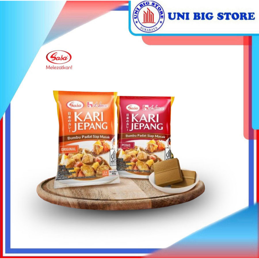 

Sasa House Japanese Curry Original Spicy 40 gr Bumbu Padat Kari Jepang