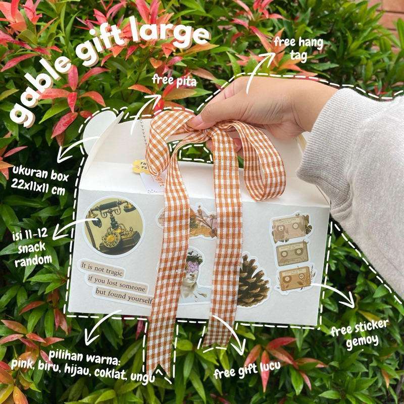 [INCLUDE SNACK] Paket Gable Box Large (Free Gift)