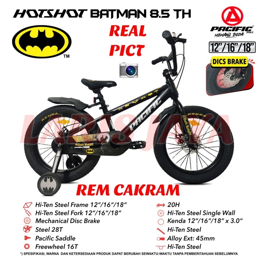 Terlaris Bonus Bell Sepeda Anak Laki Laki Bmx 18 Pacific Sepeda Bmx Pacific 18" Sepeda Bmx Pacific