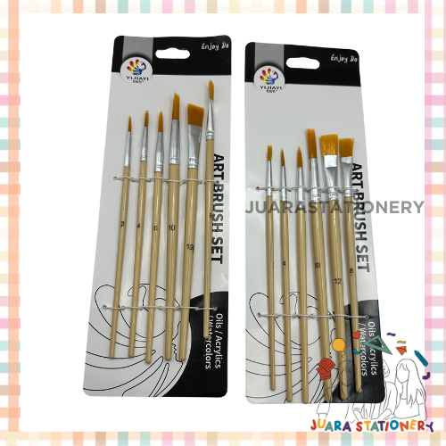 

(791) Set Kuas BR-6B - Set Kuas Premium Kuat Cat Minyak Kuas Cat Acrylic Kuas Cat Air