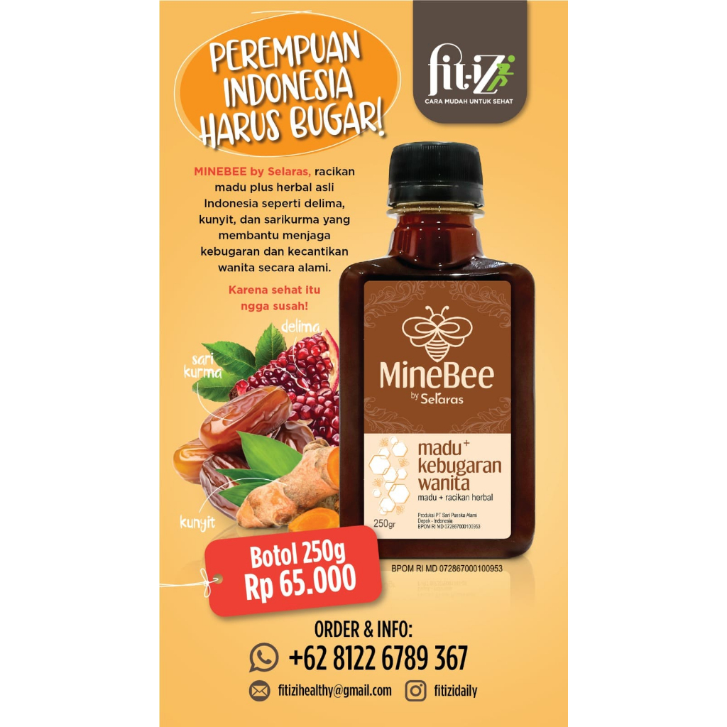 

Fit-Z MineBee Madu + Kebugaran Wanita 250g
