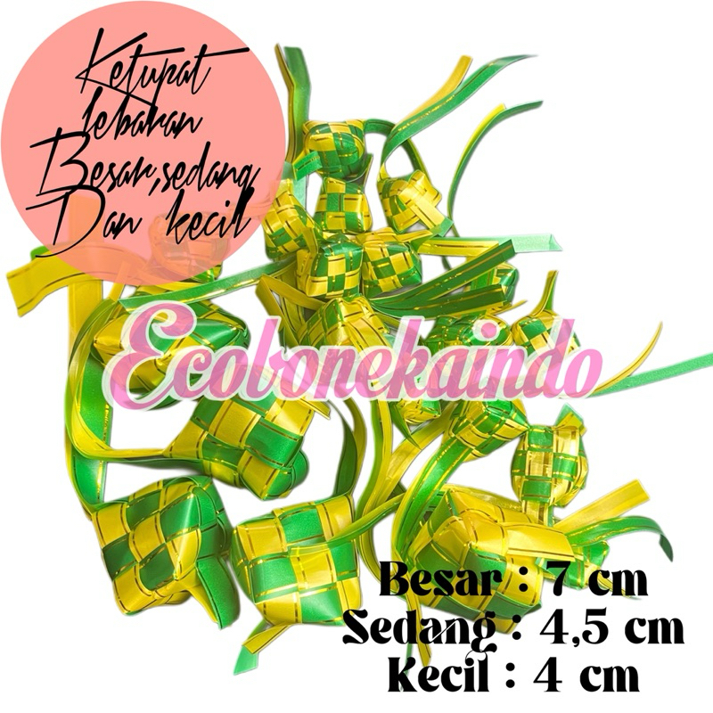 

ketupat hiasan hampers lebaran idhul fitri 2024 ketupat parcel hempers ecobonekaindo