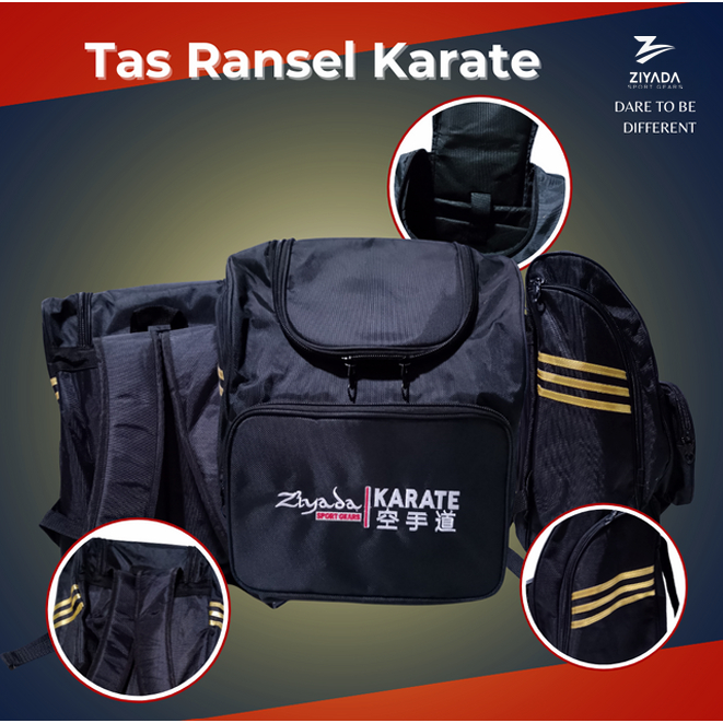Tas Ransel Ziyada - Tas Karate Hitam - Backpack Ziyada