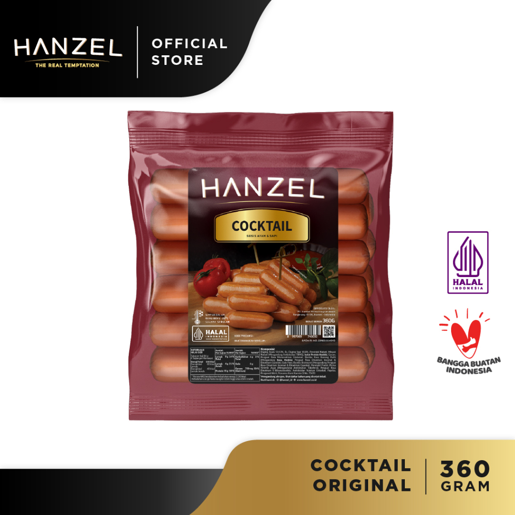 Sosis Hanzel Beef Cocktail 360 gram (isi 22 pcs)