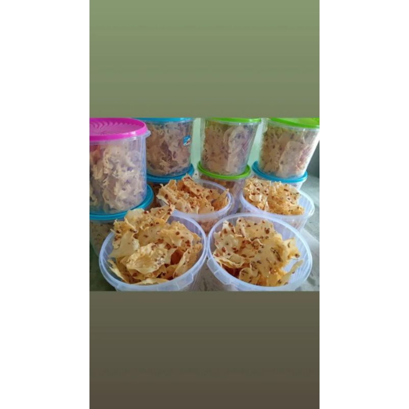 

keripik peyek toples