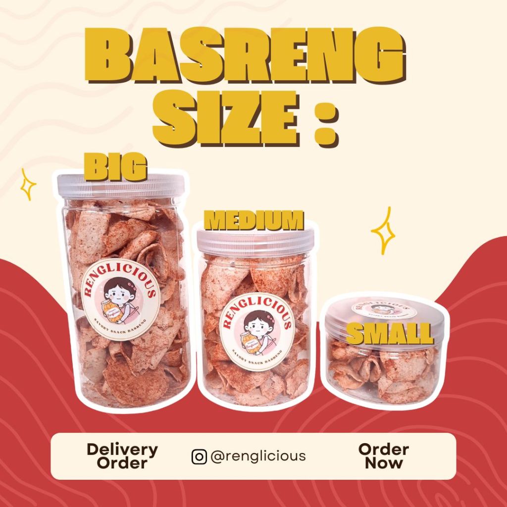 

Renglicious Basreng Pedas Asin Mix Snack Oleh Oleh Bandung