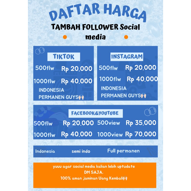 tambah followers indo