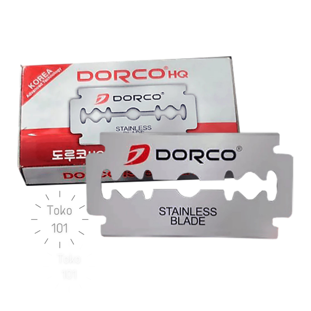Pisau Silet Cukur Stainless Super Tajam Dorco HQ Korea Original Isi 5 Silet