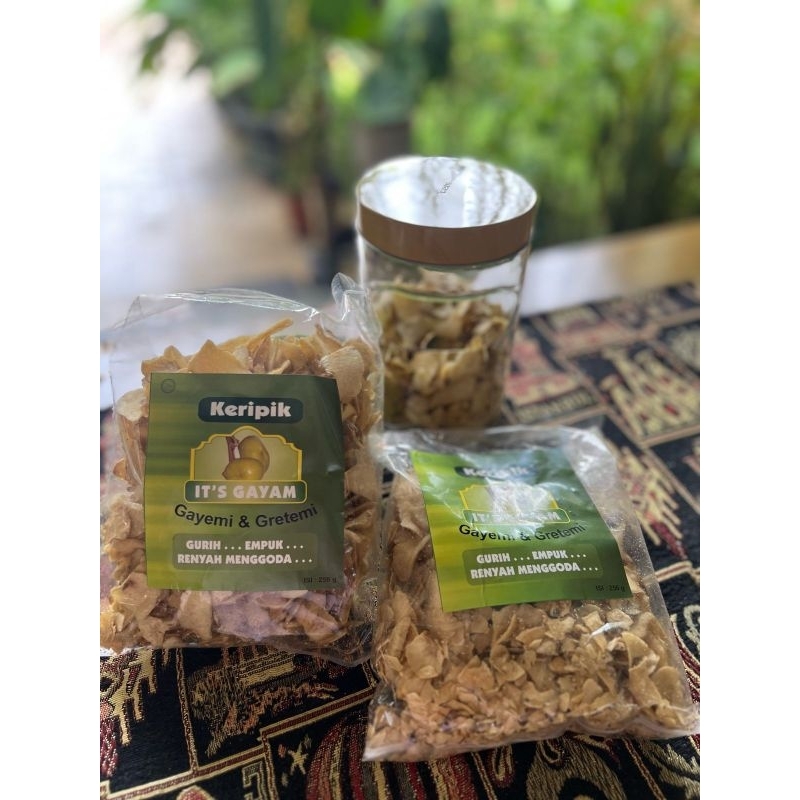 

Keripik Gayam Gayemi Gratemi Premium Snack Oven Makanan Ringan Cemilan