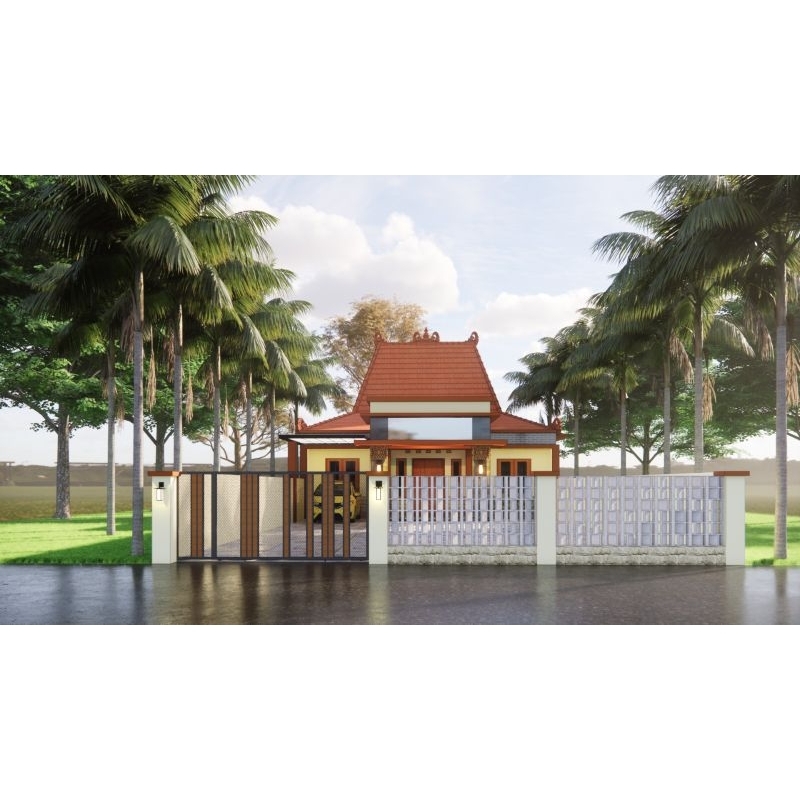 Jasa Desain Rumah / Denah Rumah / Desain 3D Eksterior