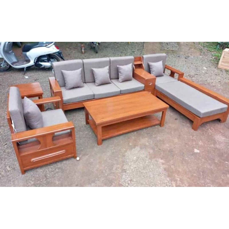 kursi sudut modern/kursi jati