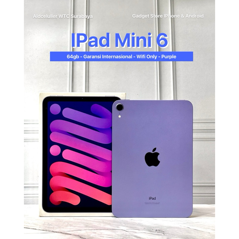 ipad mini 6 64gb purple second wifi only