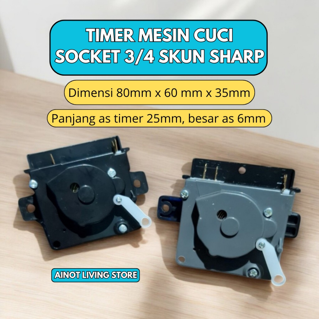 [ALS] Timer Sharp Timer Mesin cuci sharp 3 skun timer sharp 3 socket - timer mesin cuci 3 socket sha