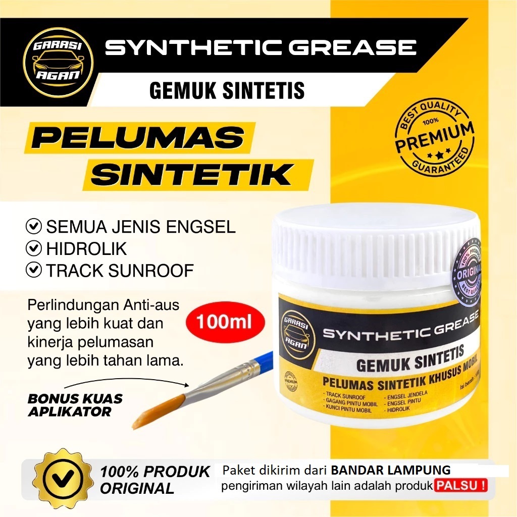 GEMUK BENING SINTETIS PELUMAS SINTETIK GREASE PELUMAS MOTOR MOBIL SYNTHETIC GREASE KENDARAAN