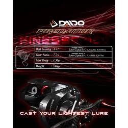 Reel DAIDO PREDATOR SW / Finesse 150 Baitcasting Carbon Body