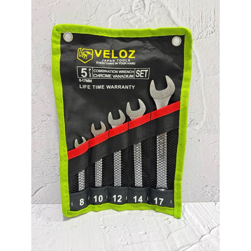Veloz kunci ring pas set 8-17mm Veloz