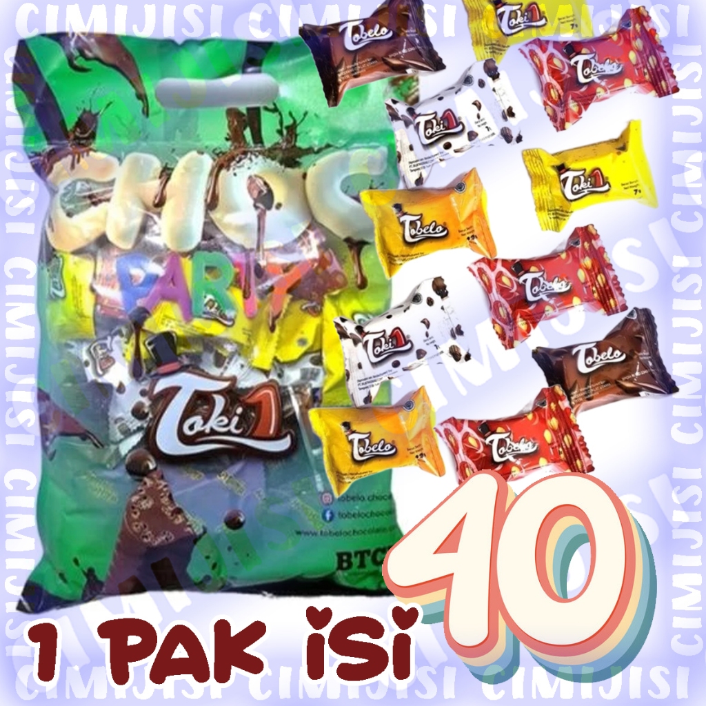 

Chocoparty Cokelat Permen Coklat Bag isi campur snack cemilan tobelo