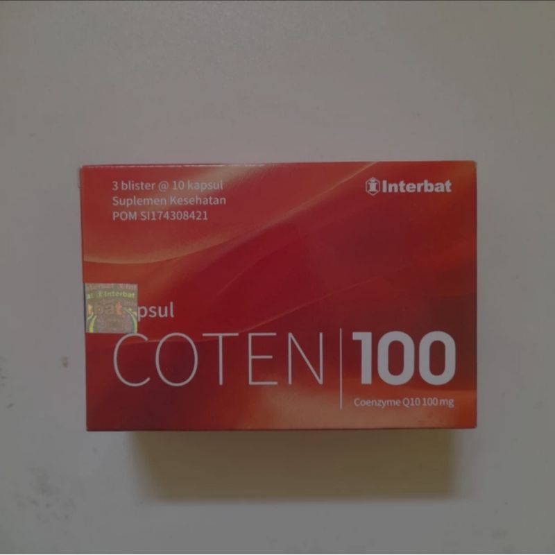 Coten 100 Coenzyme Q10 100 mg 30 Kapsul - Interbat