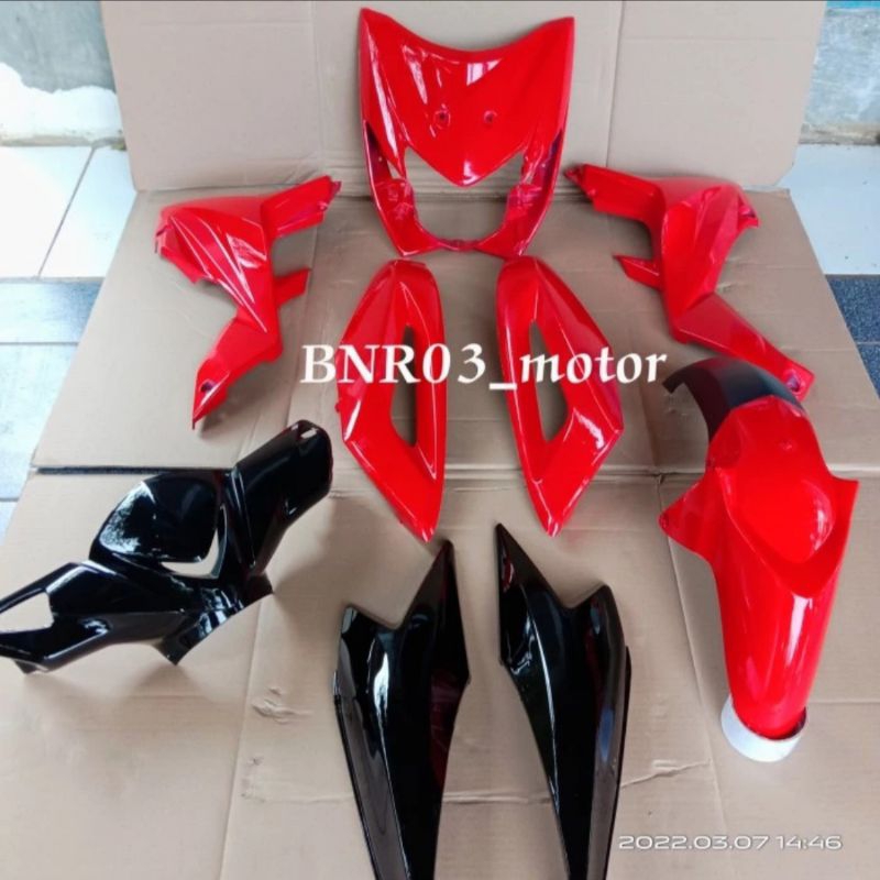 Cover Body Halus Motor Honda Blade Lama 110cc Merah