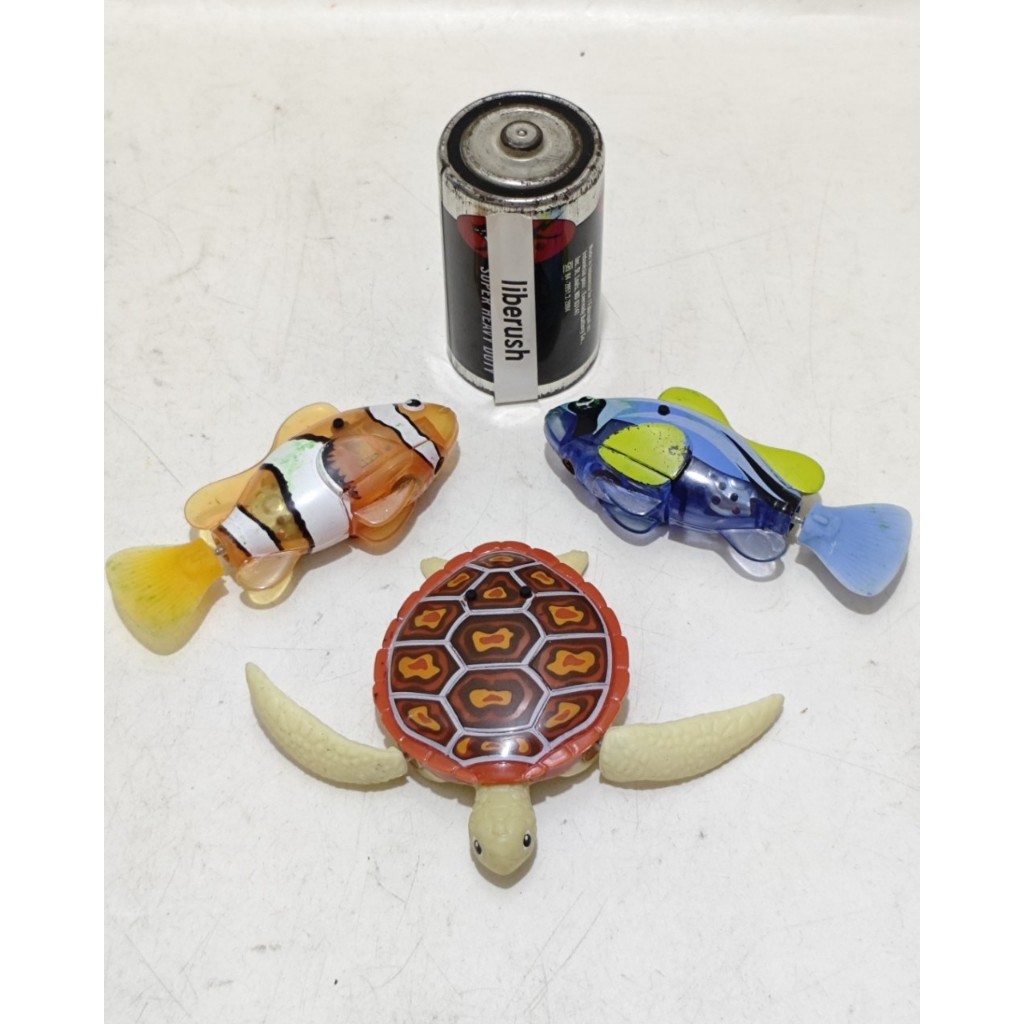 Set zuru robo alive robo fish robotic water active swimming turtle