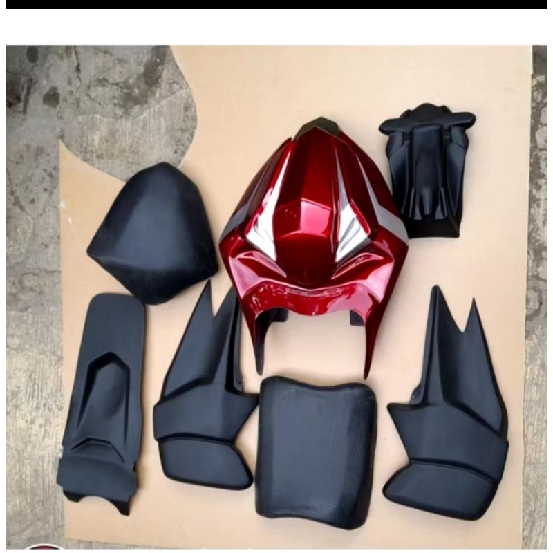 COVER BODY BELAKANG MODEL NINJA FI PNP BYSON KARBU INJECTION