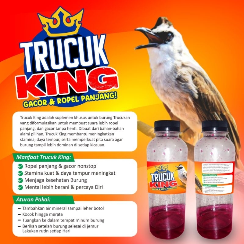 TRUCUK KING GACOR INSTAN MULTIVITAMIN TRUCUK CUCAK IJO  DOPING TRUCUK PENGGACOR TRUCUK KUTILANG CUCA