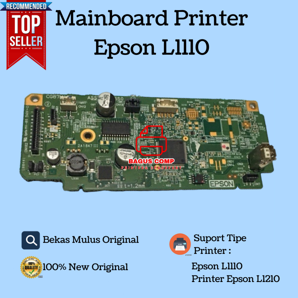Mainboard printer epson L1110/1210 second copotan unit used