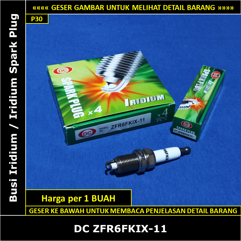 Busi Iridium Honda CRV CR-V Gen 2 2400 cc RD6 2005-2006 DC ZFR6FKIX-11 Iridium Spark Plug