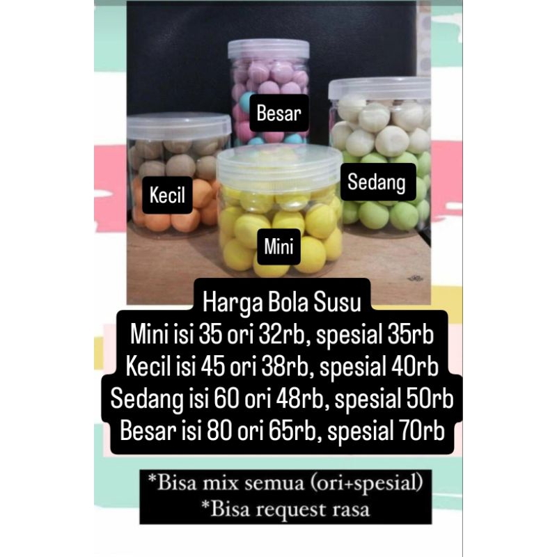 

Bola susu premium
