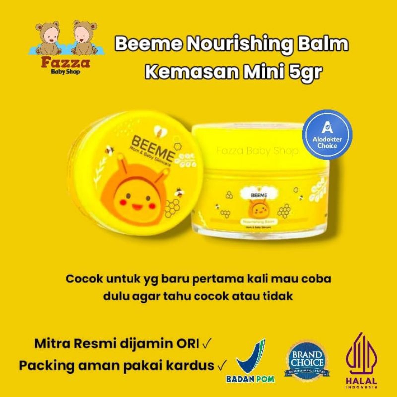 BEEME Nourishing Balm kemasan Mini 5gr / Beeme krim ruam bayi / beeme day cream bayi / beeme dermati