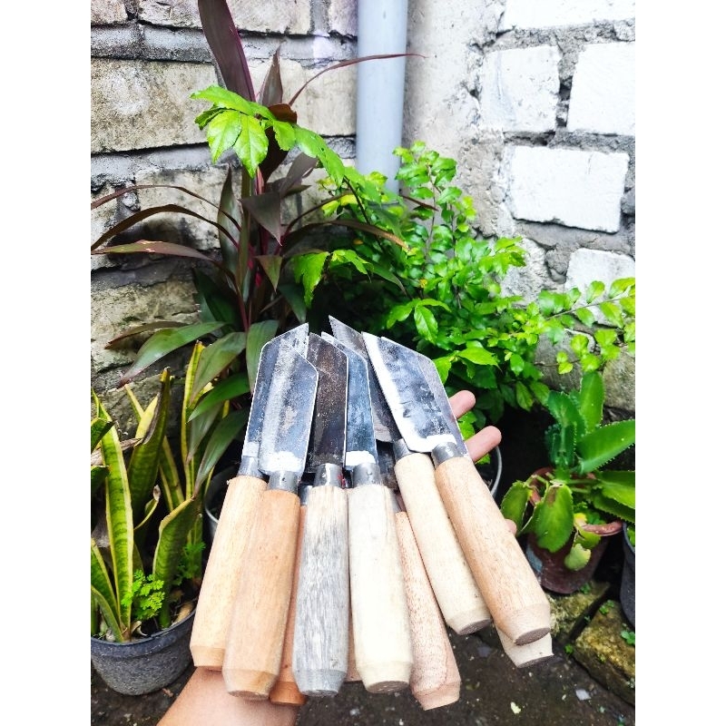 (PAKET HEMAT 20 PCS) PISAU DAPUR BGONG BAHAN  BAJA STRIP TIPIS