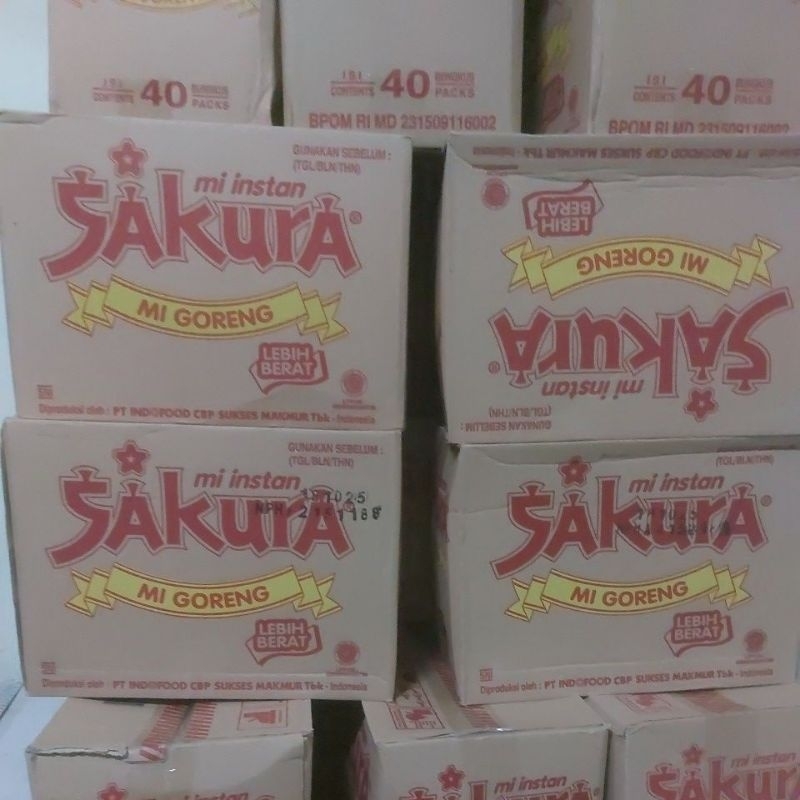 

mie sakura mie goreng dus isi 40 bungkus
