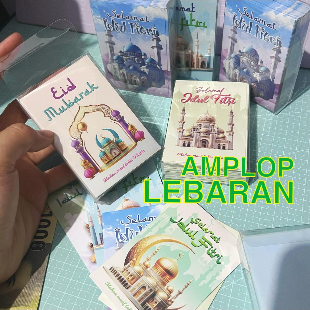 

AMPLOP LEBARAN (Ukuran: 6.5 x 9.5 cm | Angpau Uang) Hari Raya Idul Fitri (Variasi Harga: 1 Pak = Isi 50pcs & 10pcs)