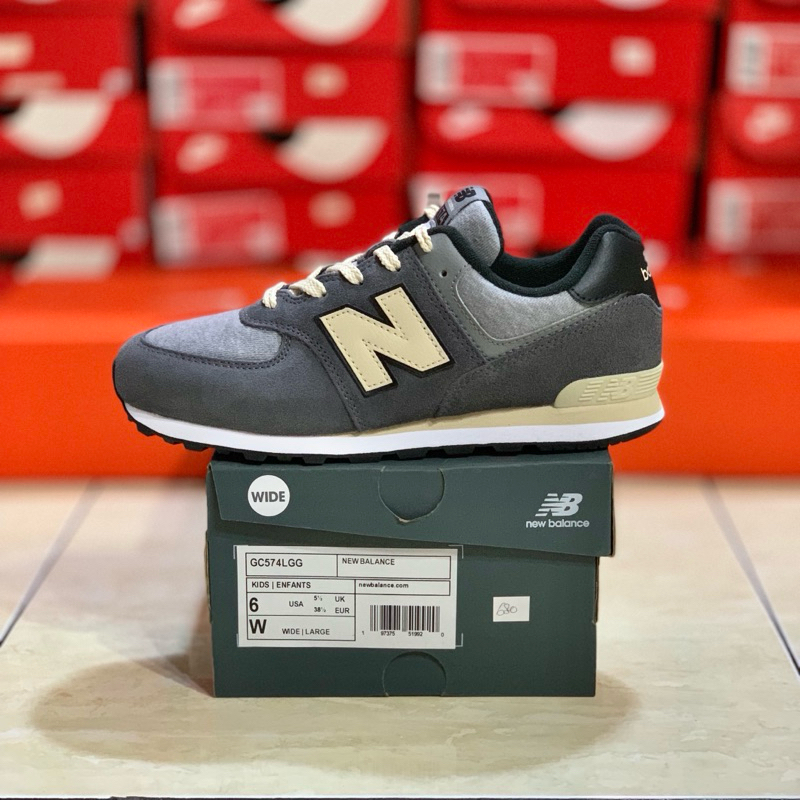 SNEAKERS WANITA NB574 GREY ORIIGINAL RESMI (G 574LGG)