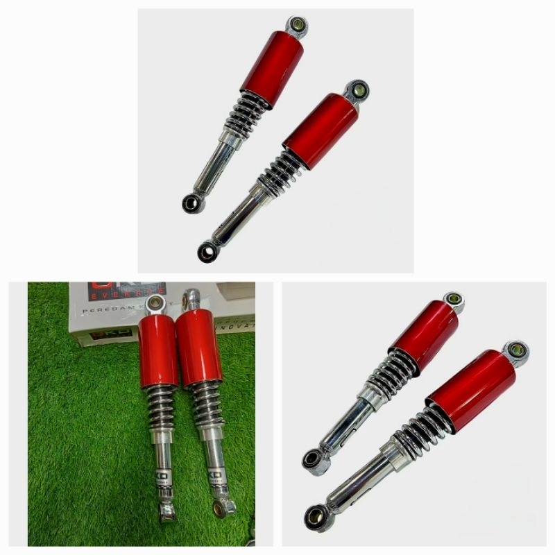 SHOCKBREAKER SHOCK BELAKANG HONDA CB 100 CB 125 MERAH DETAIL ORIGINAL
