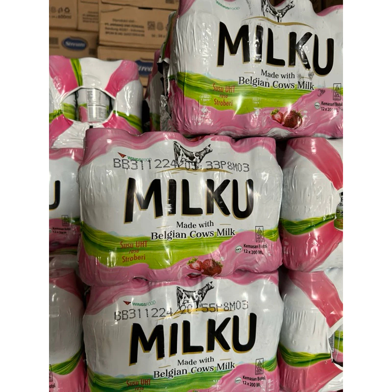 

MILKU STRAWBERRY 1 pack isi 12 botol