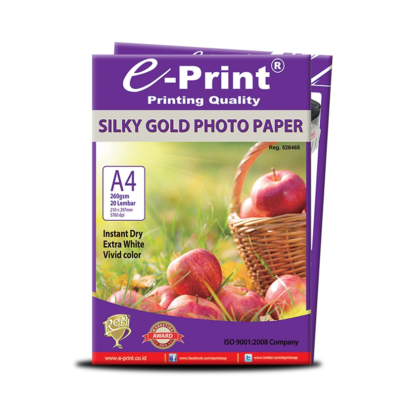

e-Print Silky Photo Paper A4 Premium 260gsm/20 Sheets