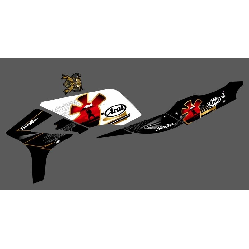 STRIPING TRANSPARAN NINJA SS MOTIF ARAI SAMURAI